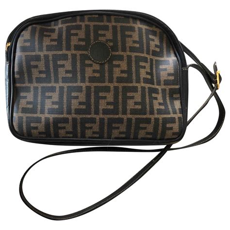 fendi zucca crossbody vintage|Fendi zip pocket shoulder bags.